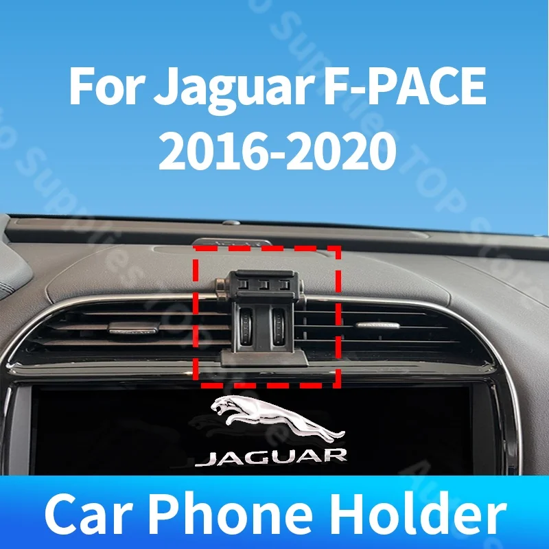 

For Jaguar F-PACE 2016-2020 Car Phone Holder Special Fixed Bracket Gravity Wireless Charger For Car Auto Interior Accessories
