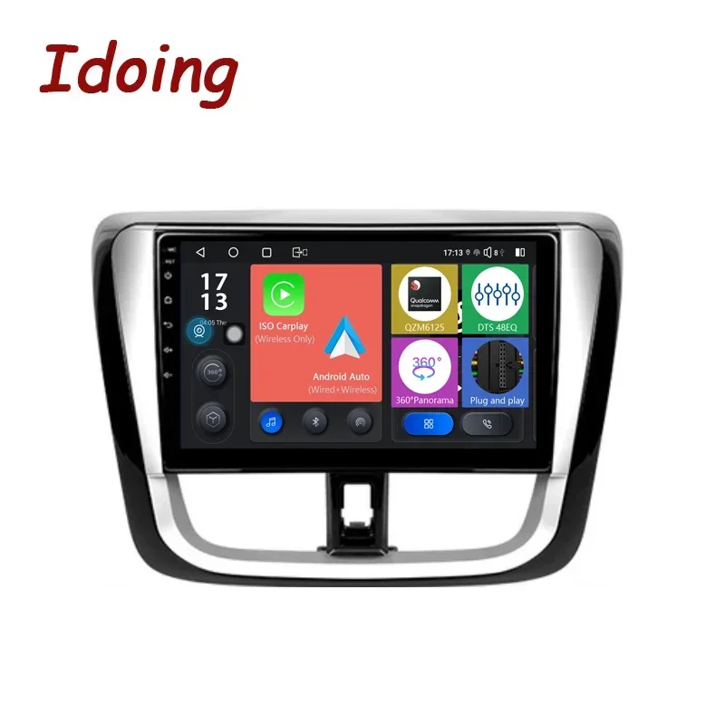 Idoing Car Android Stereo Radio Multimedia Video Player For Toyota Vios Yaris L 2016-2019 Head Unit Navigation GPS No 2din DVD