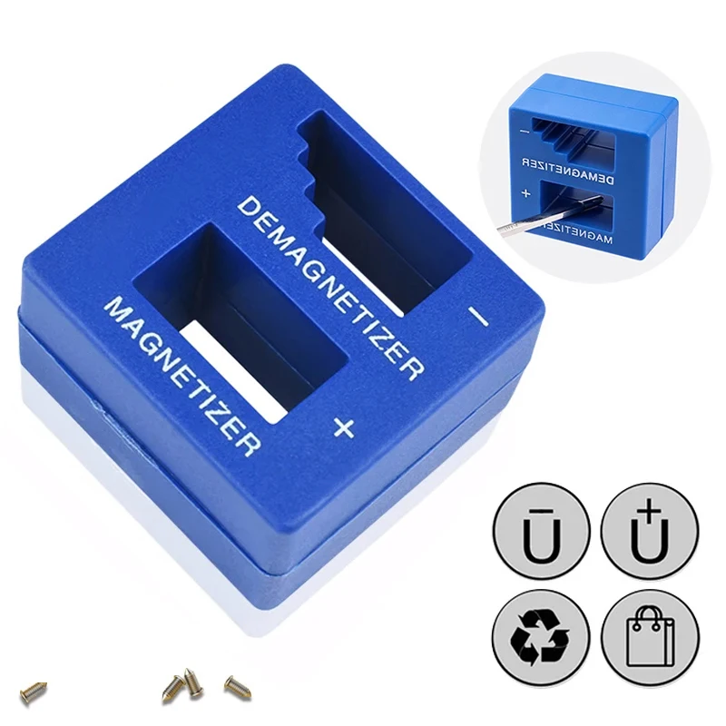 Professional 2 in 1 Magnetizer Demagnetizer Screwdriver Tool for Drill Bit Hand Tool Parts