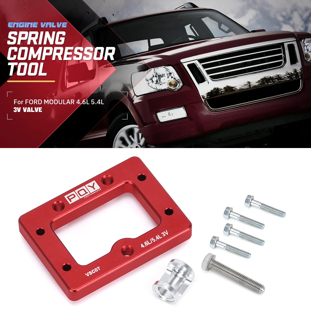 Engine Valve Spring Compressor Tool For Ford Mustang GT 4.6L 5.4L 3V Explorer Trac Magnetic Screw Retainer WX-VSC07-QY