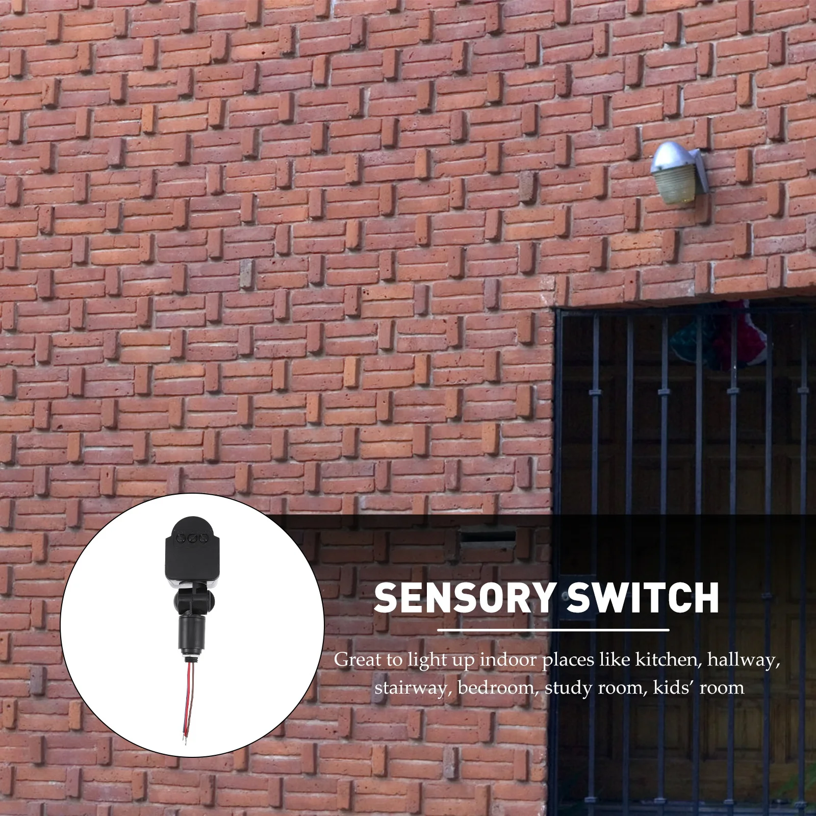 

Infrared Motion Sensor Wall Lamp Smart Human Body Auto on Off 5-11m Range Flexible Delay 5s-8min Corridors Toilets