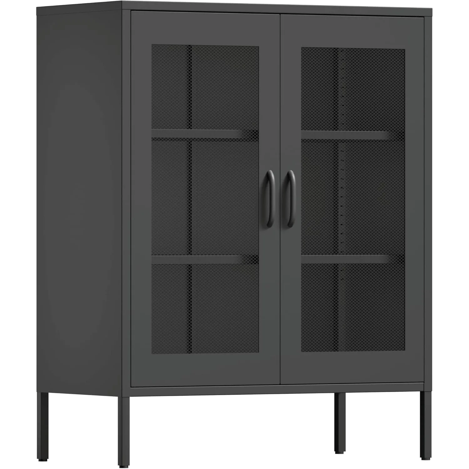 

Metal Coffee Bar, Sideboard Buffet Cabinet, 40'' H Kitchen Storage with Adjustable Shelf, for Pantry, Kitchen, Bar, Dining Room