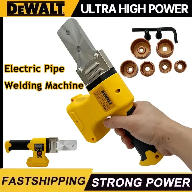 

Dewalt Electric Pipe Welding Machine Cordless Fuser PPR PE Soldering Iron Plastic Tube PP Heating Hot Melt Dewalt No Battery