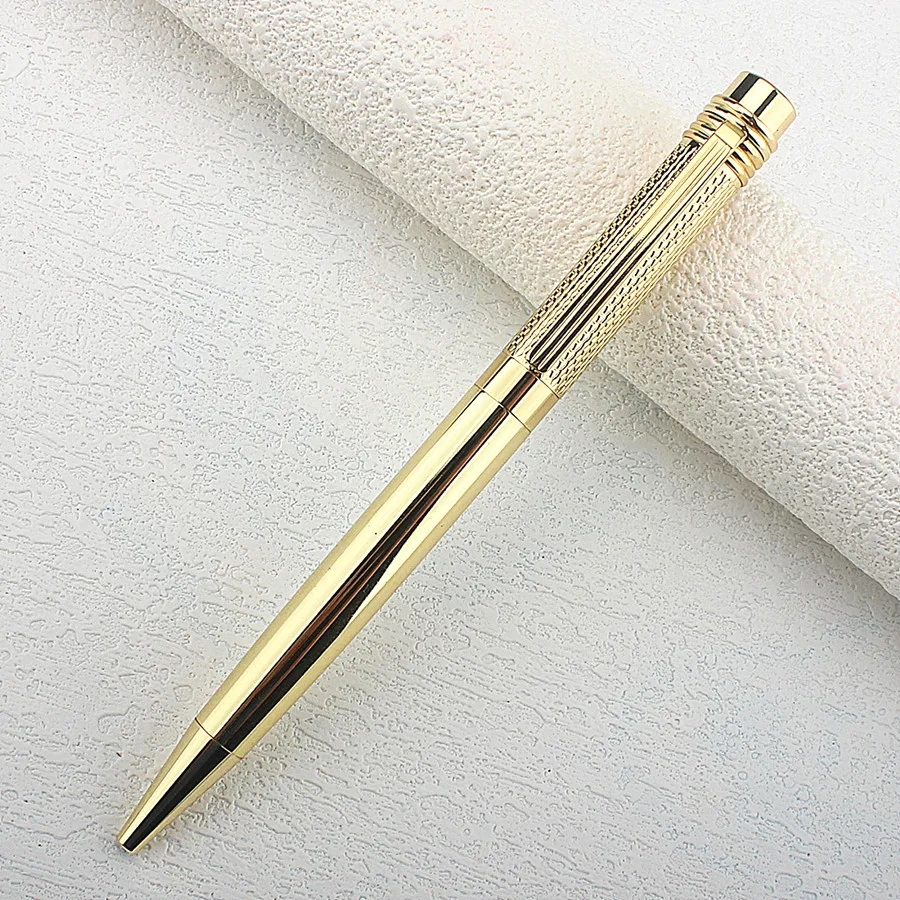 1PCS Metal Gel ink Pen luxury Pens 0.7MM Smooth Switzerland Refill Black Ink Office Business School