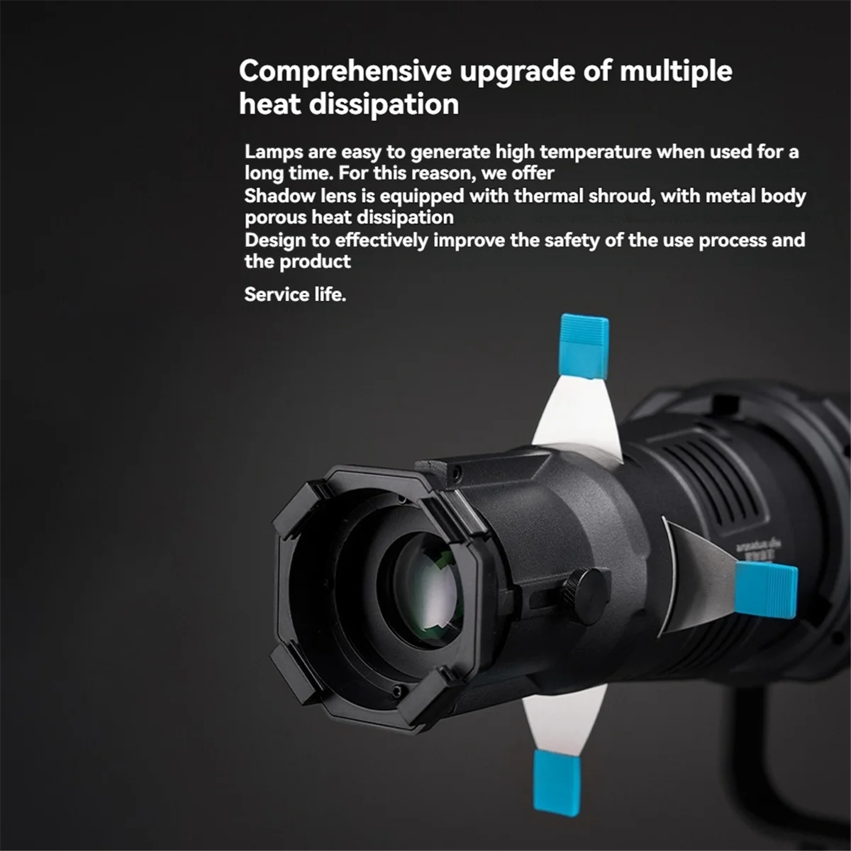 

BAAE Focalize Conical Snoot for Bowens Mount Photography Photo Condenser with Built-in Geometric Sheet Shapes Gobo Filter 36°