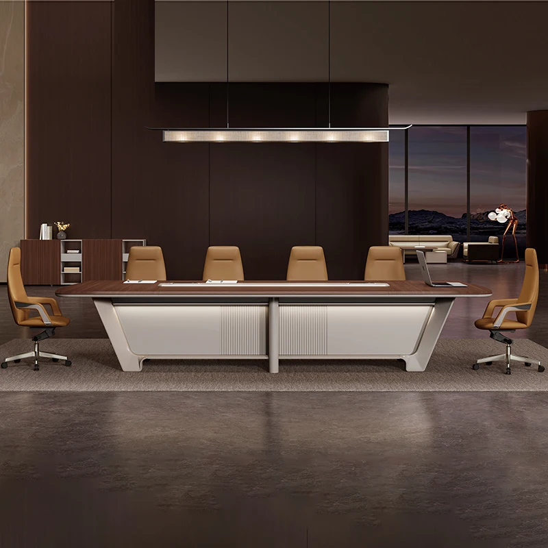 Gloss Conference Table Conference Room Furniture Modern Office OEM Conference Desk Meeting Table