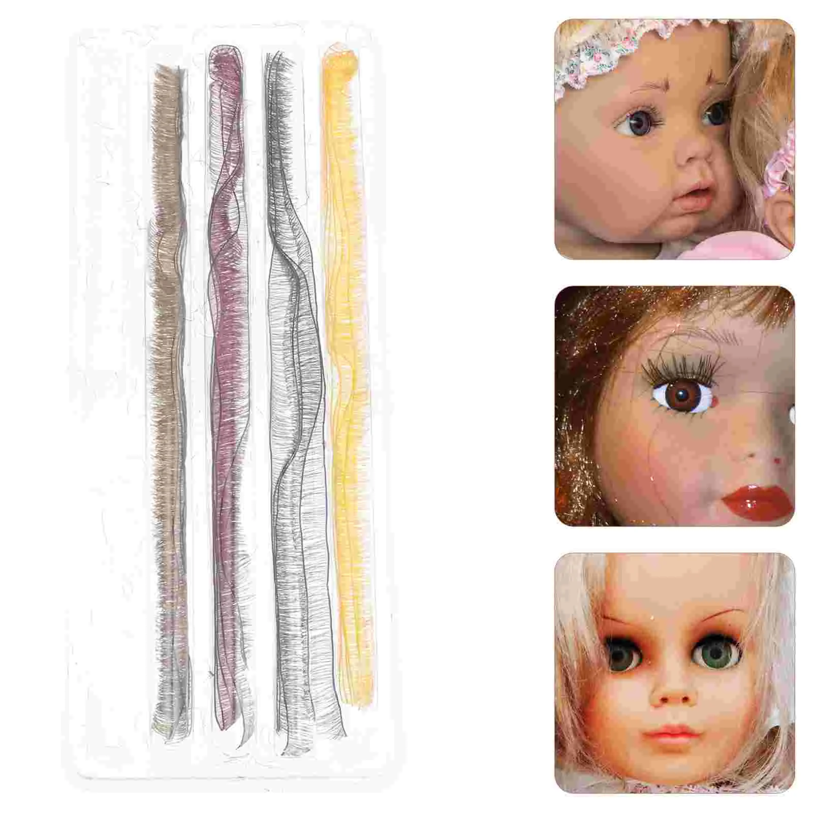 

20 Pcs DIY False Eyelashes Ornament Toy Decor Supply Kids Craft Fake for Supplies Modeling Figure Tools