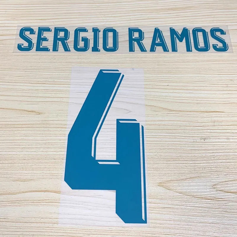 2017-2018 لعبة كرة القدم المنزل بعيدا ملصق فينيل الحديد على نقل الحرارة شخصية اسم رقم التصحيح الراعي الصدر الإعلان #2