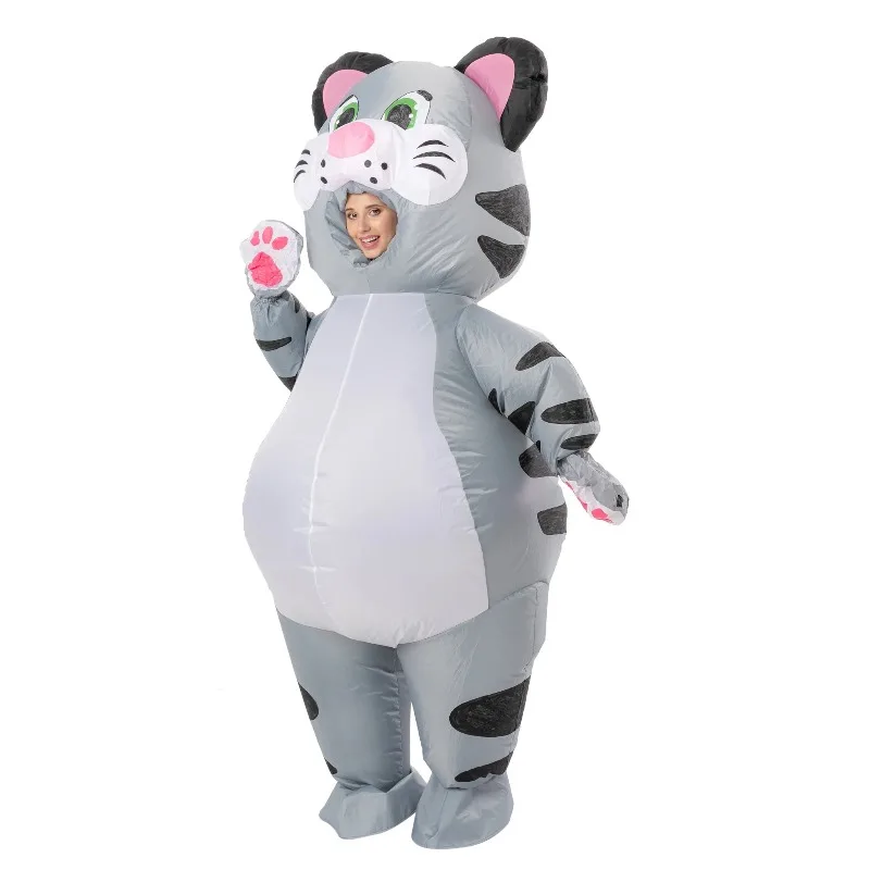 

Cute cat inflatable costume Inflatable cute cat jumpsuit Christmas Fancy dress Halloween Cosplay party Dress up holiday gift