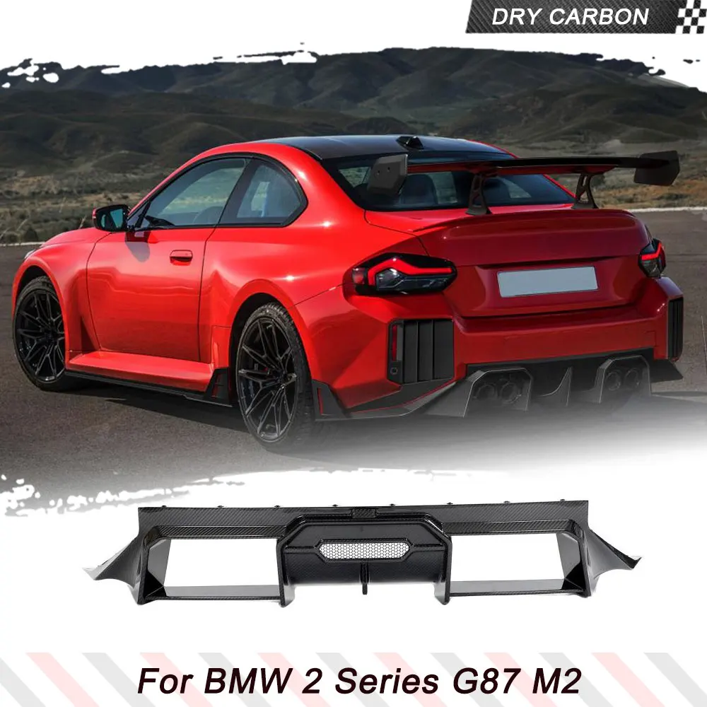 

Rear Car Body Kits Diffuser For BMW 2 Series G87 M2 Coupe 2022-2024 DRY CARBON Fiber Car Rear Bumper Diffuser Lip Bodykits