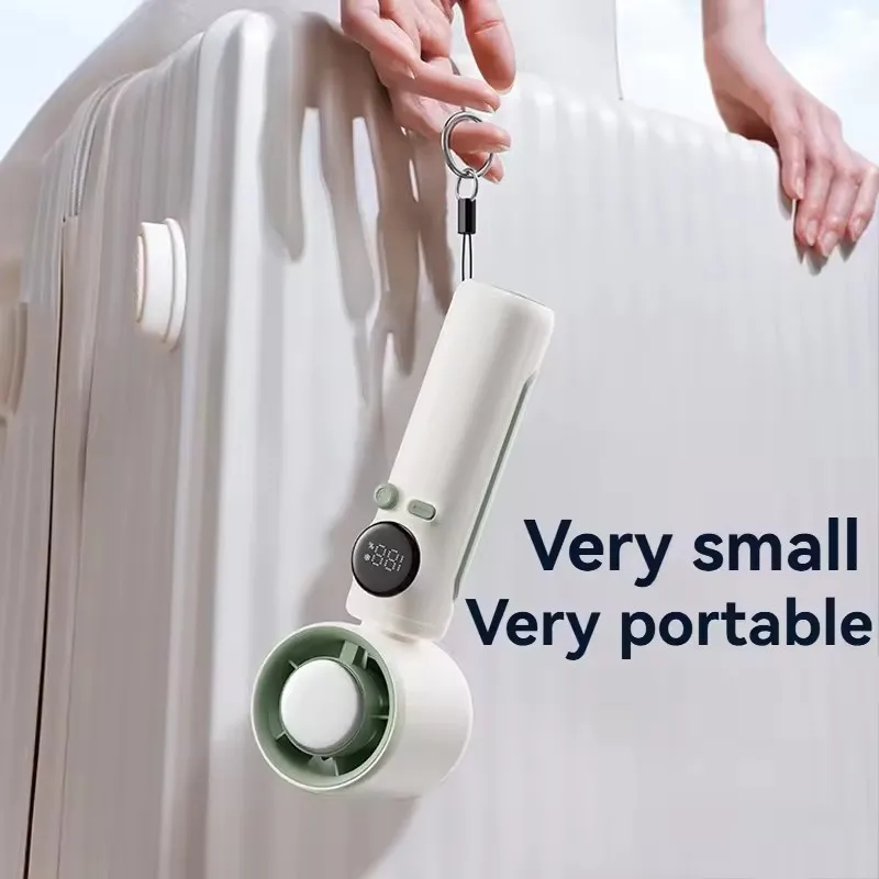 Zai Xiao Portable 100-Speed Turbo Handheld Fan with Semiconductor Ice Cooling USB Rechargeable Ideal for Outdoor Use