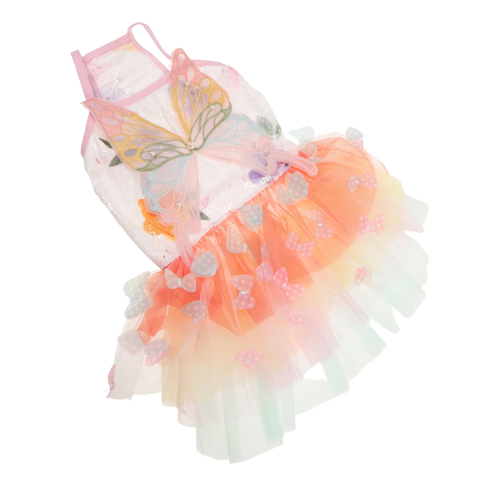 

Pet Princess Dress Cute Butterfly Outfits for Dog Clothing Polyester Costume Cat