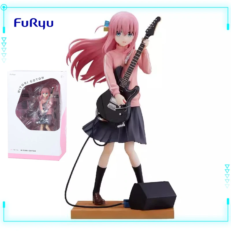 

FuRyu Original Genuine Kawaii Anime Girl Bocchi The Rock Gotou Hitori Tenitol 19.5cm Collections Model Toy Figures Gift for Kids