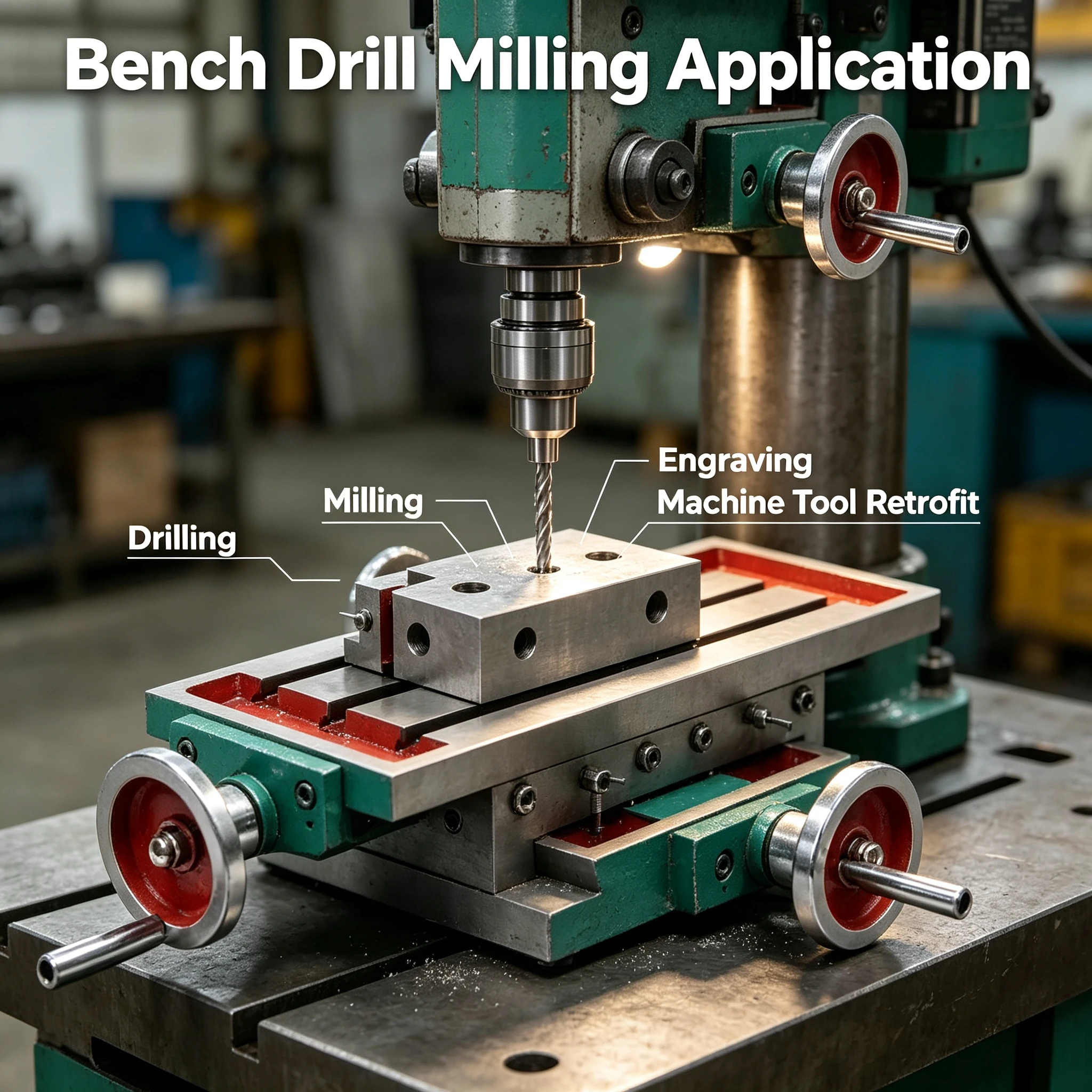 Multifunctional Milling Machine Cross Slide Table 350mm 450mm 550mm Working Size