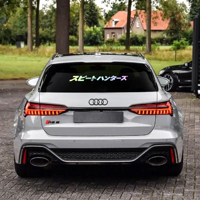 Japanese Style Car Front Window Sticker JDM Street Racing Windshield Drifting Auto Stickers Decals наклейки на автомобиль view 4