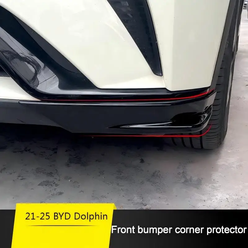 For BYD Dolphin 2022-2024 Front Bumper Corner Pack decoration and modification accessories Bumper Anti Collision Strip