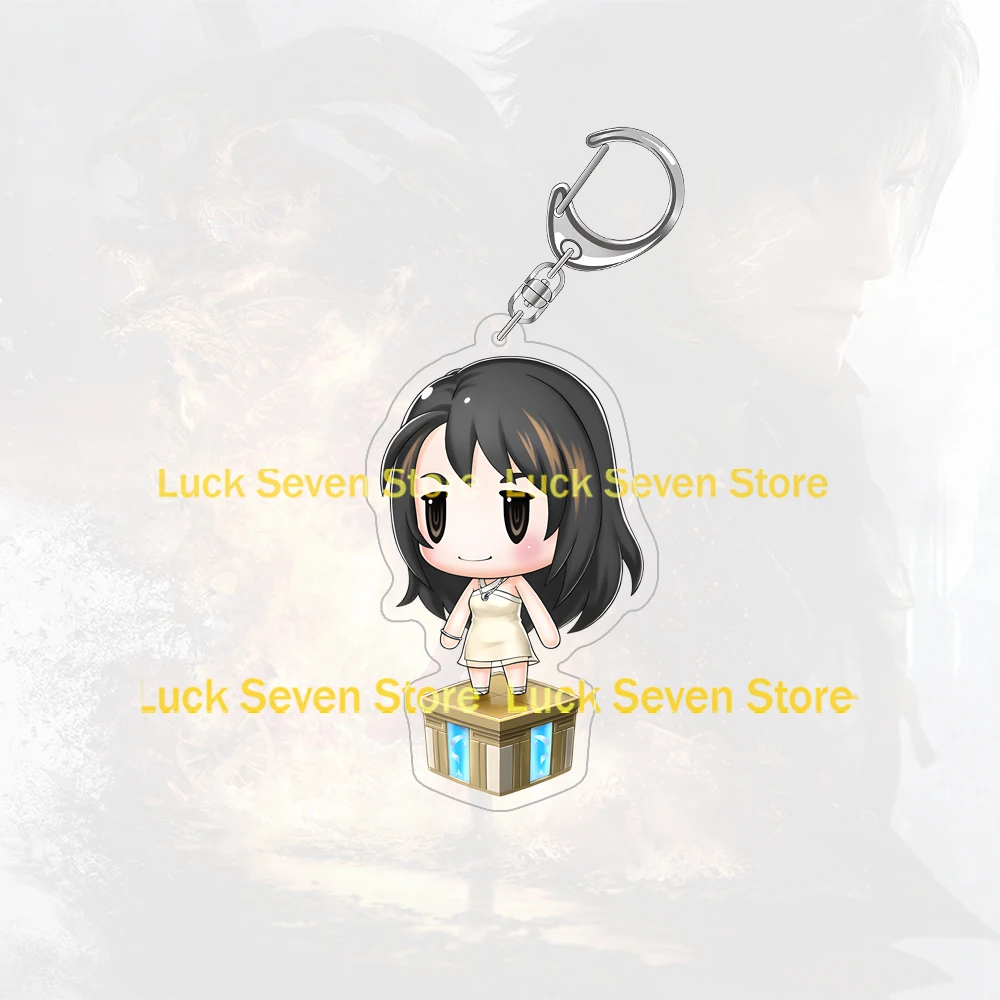 Final Fantasy Ravus Wakka Rinoa Cecil Yuffie Vivi Kain Aranea Lightning Tidus Tifa Bartz Acrylic Keychain Fans Pendant Gift