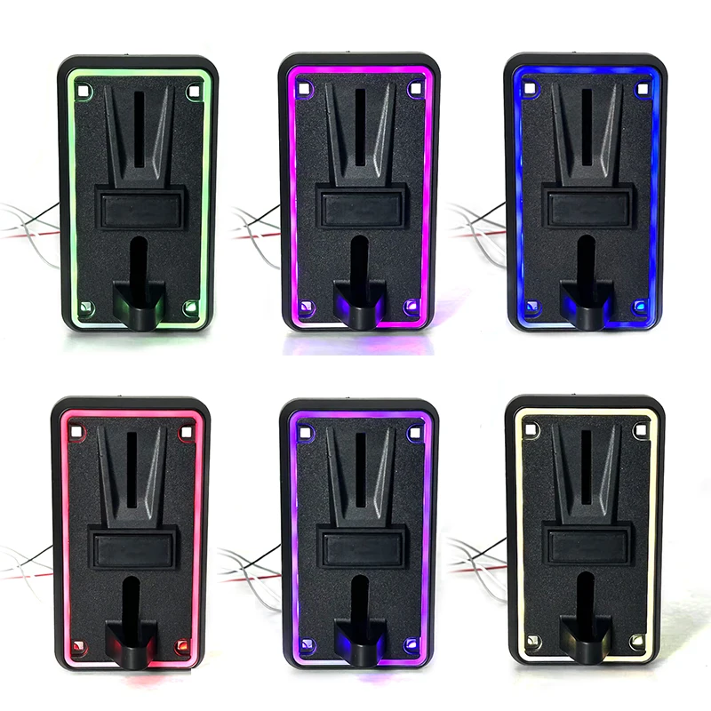 

Led Multi Coin Selector Acceptor JY With Light Black Panel Electronic Programmable For Arcade Vending Machine/Massage Chair