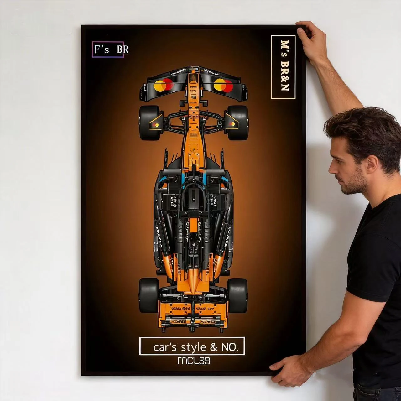 2026 NEW Display Wallboard suitable for LEGO 42228 McLaren MCL 39 building block car model Wall Mount Display box Photo Frame