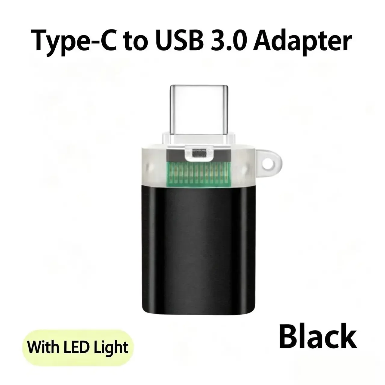 Type-C to USB3.0 OTg adapter with indicator light, mobile phone external storage transmission adapter
