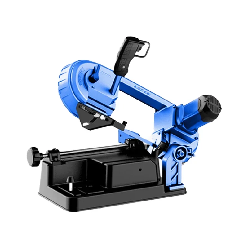 Mini Portable Band Handheld Desktop Band Saw Steel Band Bands Sawing Machine Base Metal Woodworking Machinery Sawing Machine