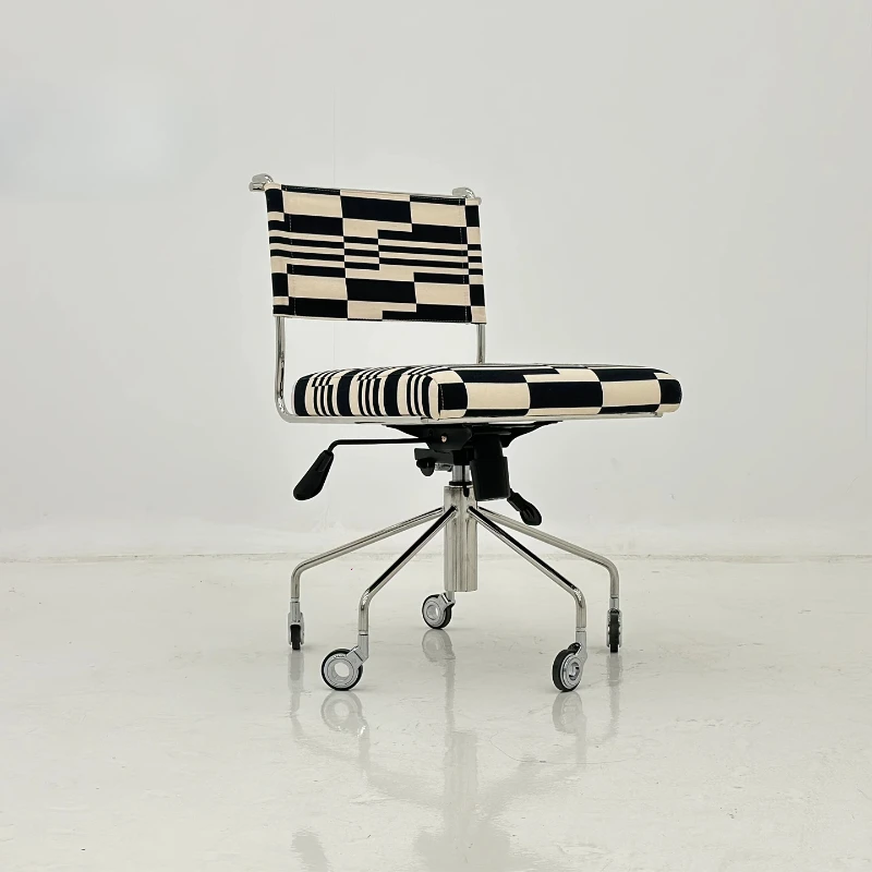 

Internet celebrity designer new medieval back chair stainless steel computer office study long desk