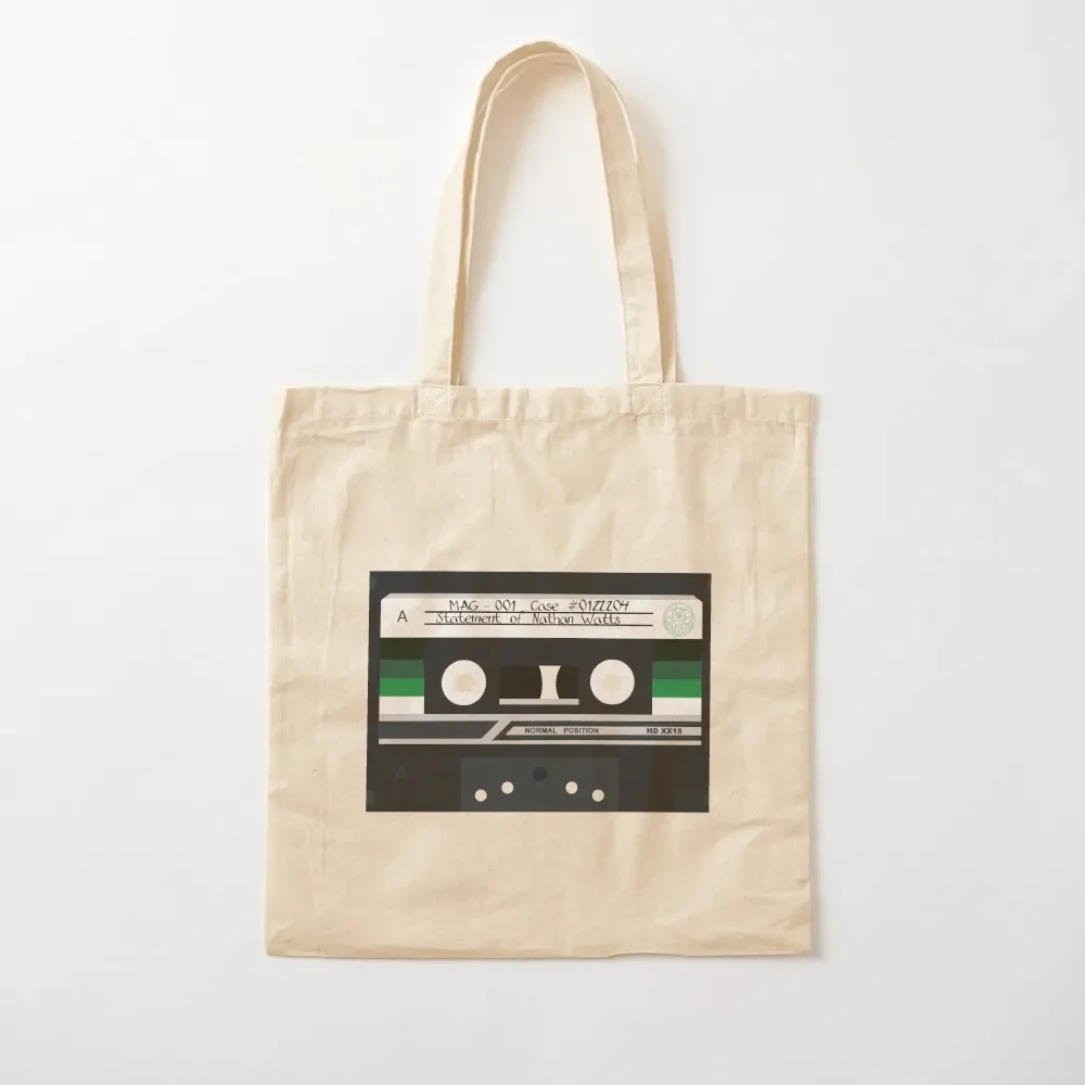 

MAG 001 - Statement of Nathan Watts - Cassette Tote Bag Portable shopping bag female bag canvas tote Canvas Tote