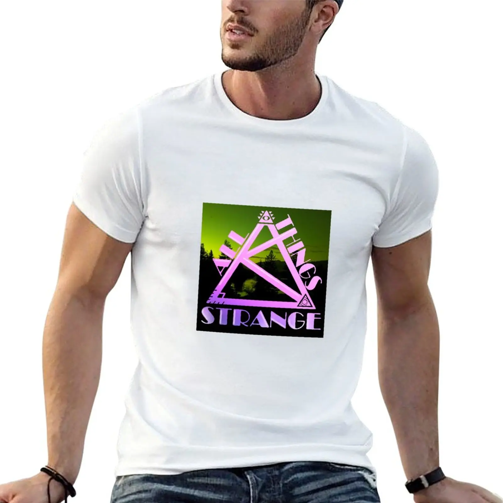 All Things Strange T-Shirt Fashion Print Casual Short Sleeve