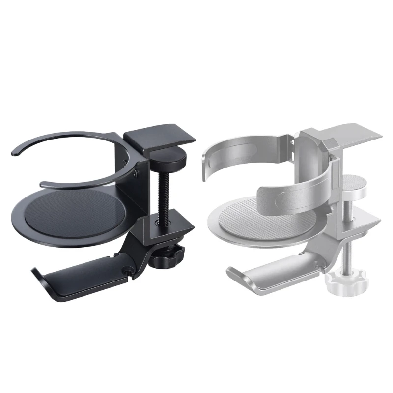 

AntiSpill Cup Holder Headsets Stand Adjustable Drink Mount for Coffee Mugs
