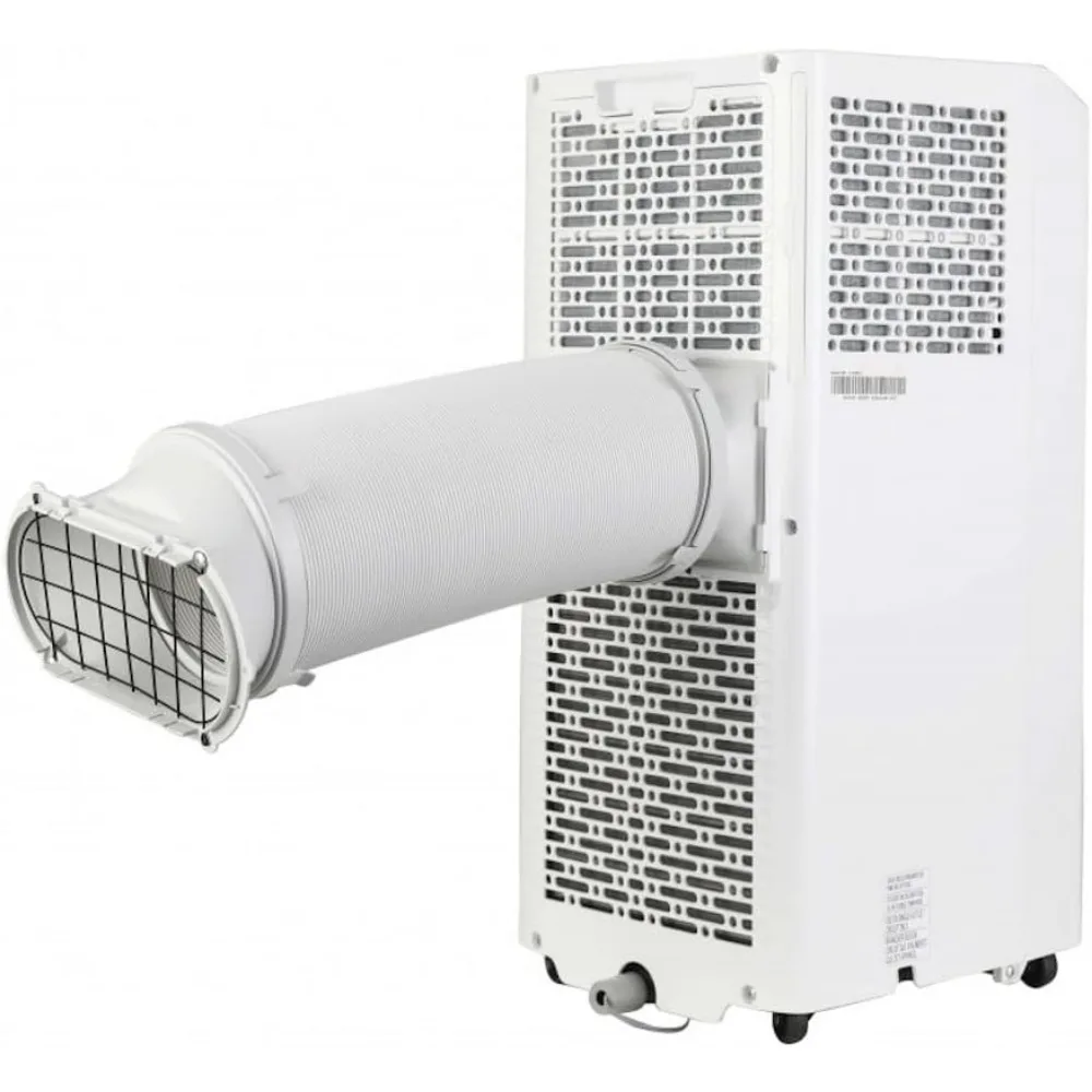 Aire acondicionado 5000-BTU DOE (115 voltios) con ventilación blanca, mando a distancia, enfria 150 pies cuadrados, 3 modos (refrigeración, ventilador, deshumidificador)