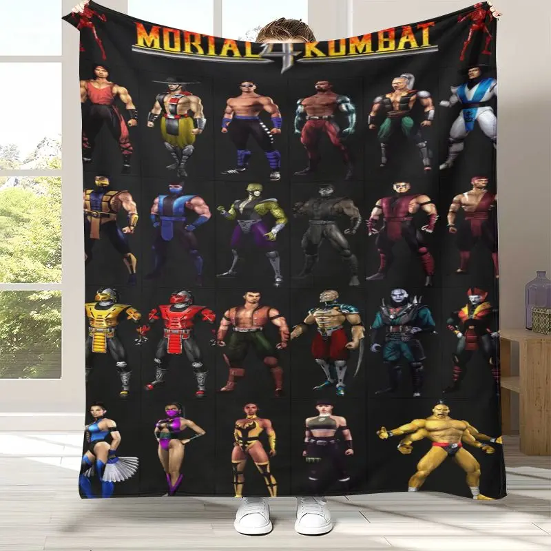 Fighter Mortal Kombat Game Movie Soft Flannel Throw Blanket,Cozy Warm Blanket for Bed,Sofa,Living Room,Picnic,Home Decor,Gift