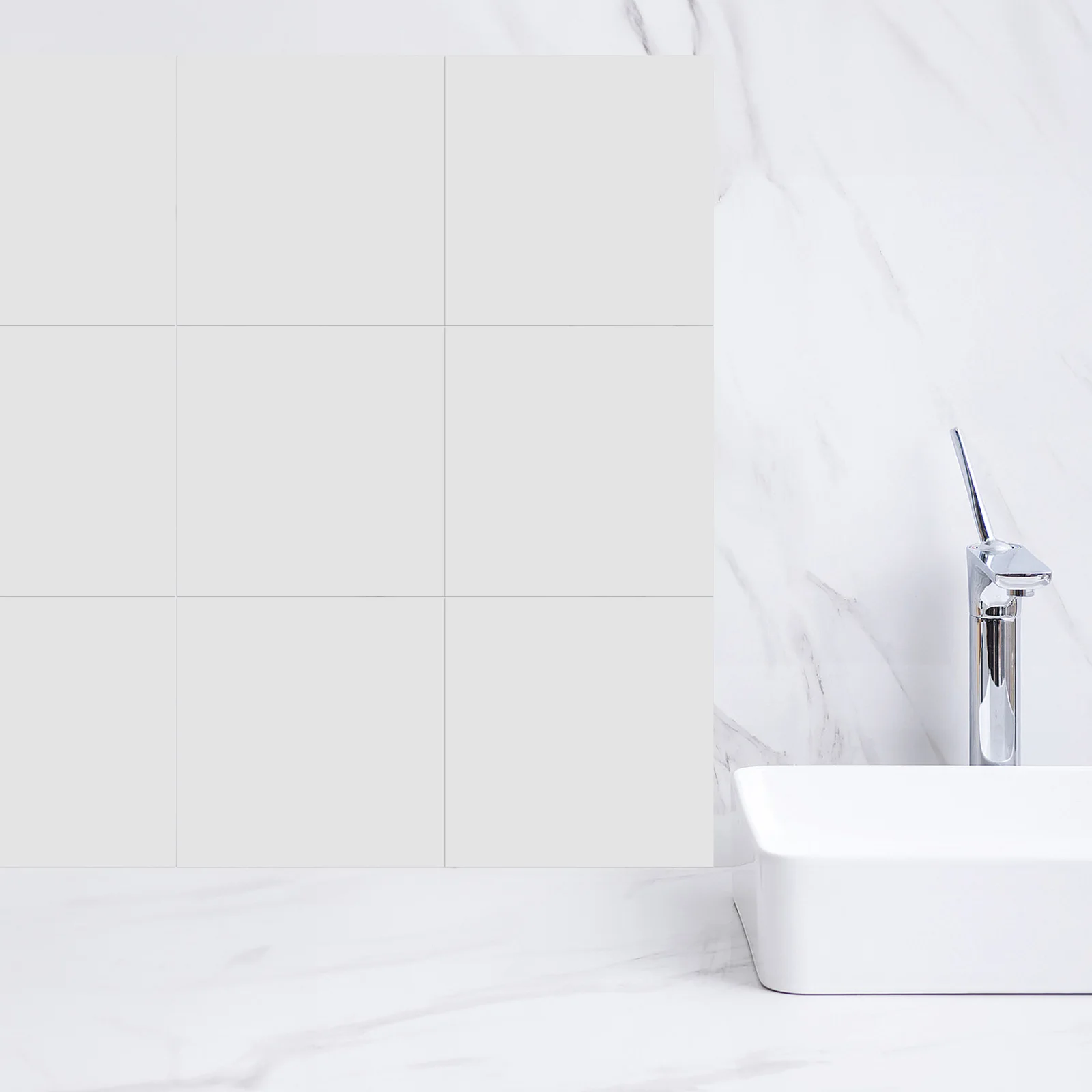 

10Pcs Self Adhesive Tile Stickers Oil-Proof Easy Clean for Kitchen Bathroom Home Renovation Wall Decals Stick on Wall Tiles