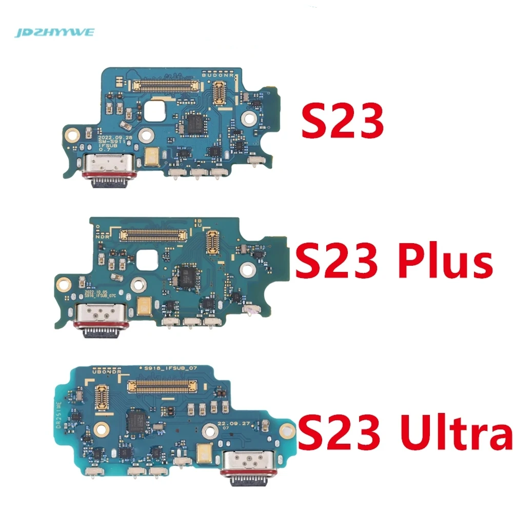 USB Charging Port Board Flex Cable Connector For Samsung Galaxy S23 Plus Ultra S911B S918U S918B S916B Microphone