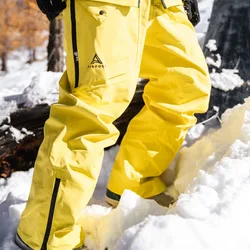 Pantalones de Snowboard a prueba de viento para hombre y mujer, traje de esquí de concha dura, babero deportivo, pantalones de sudor para esquí alpino, invierno, al aire libre, nuevo, 2025