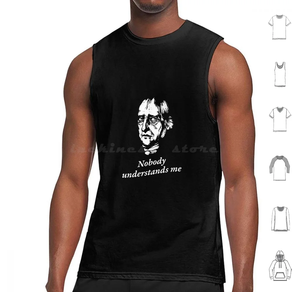 Triste Hegel-Nobody comprend moi-philosophie cadeau débardeurs gilet sans manches Hegel triste comprendre philosophe libéral