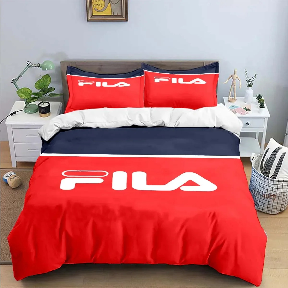 

Exquisite F-Fila Print Bedding Sets Exquisite Bed Supplies Set Duvet Cover Bed Comforter Set Bedding Set Luxury Gift