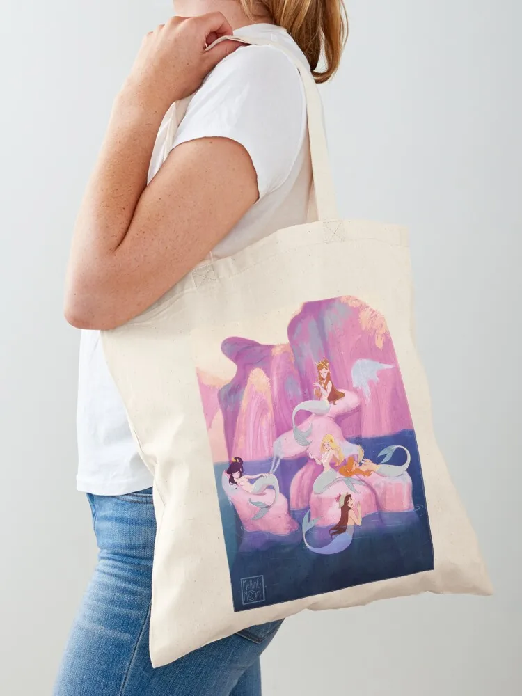 Mermaid lagoon Tote Bag shopper bags Canvas Lady bag