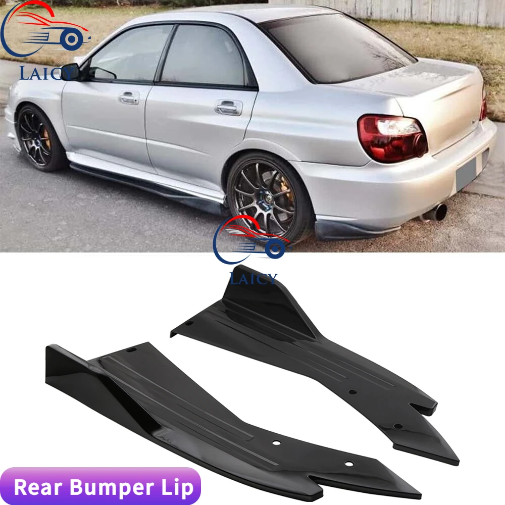 LAICY For Subaru Impreza WRX Car Rear Bumper Spoiler Lip Splitter Diffuser Body Kit Side Skirt Protector Covers