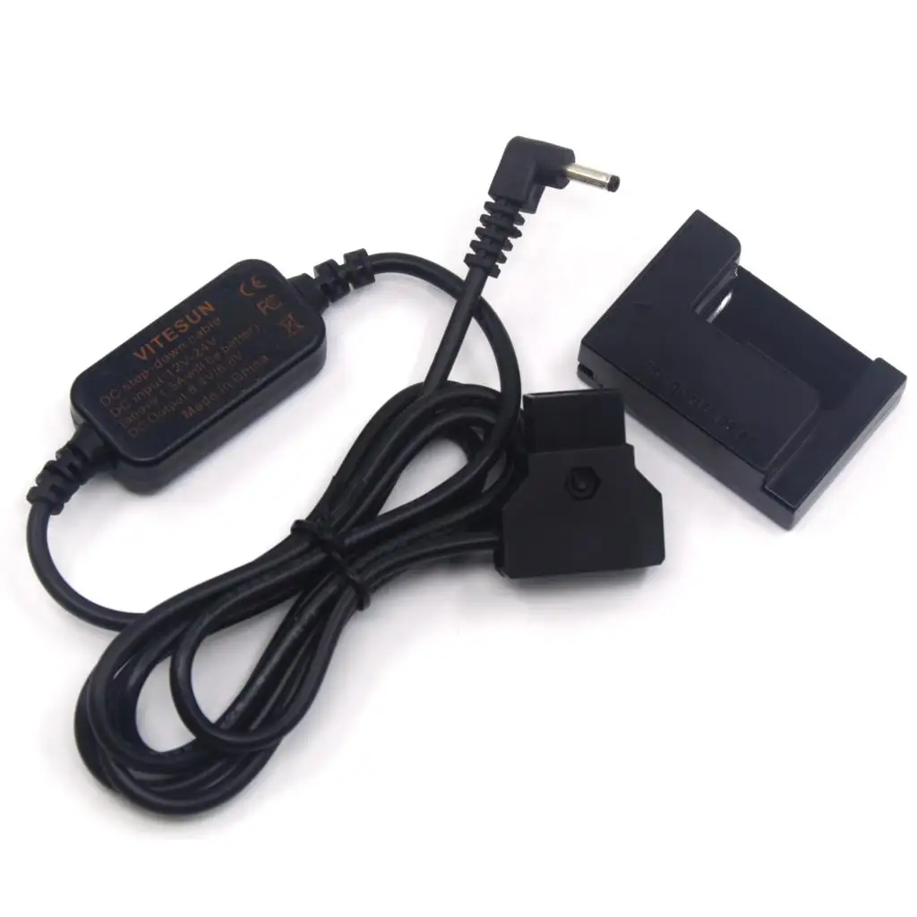 ACK-DC80+DR-80 NB-10L Dummy Battery 12-24V Step-Down Cable To D-TAP Dtap For Canon PowerShot G15 G16 SX40 SX50 SX60