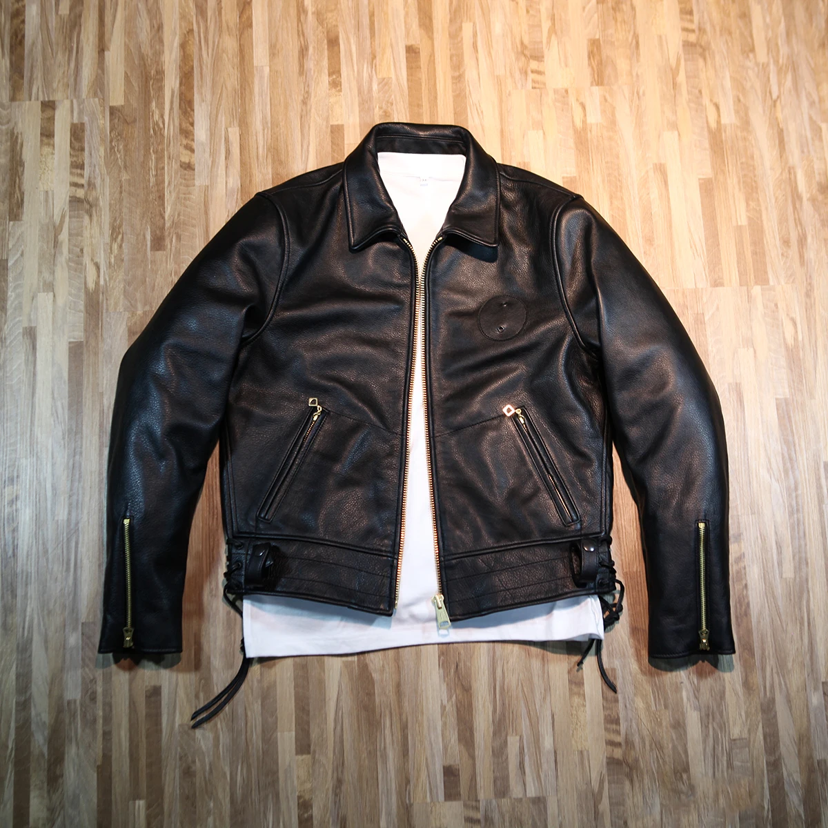 

SDC630 Super Top Quality Slim Fitting Heavy 1.2mm Genuine Italy Cow Leather Classic Cowhide Stylish Jacket