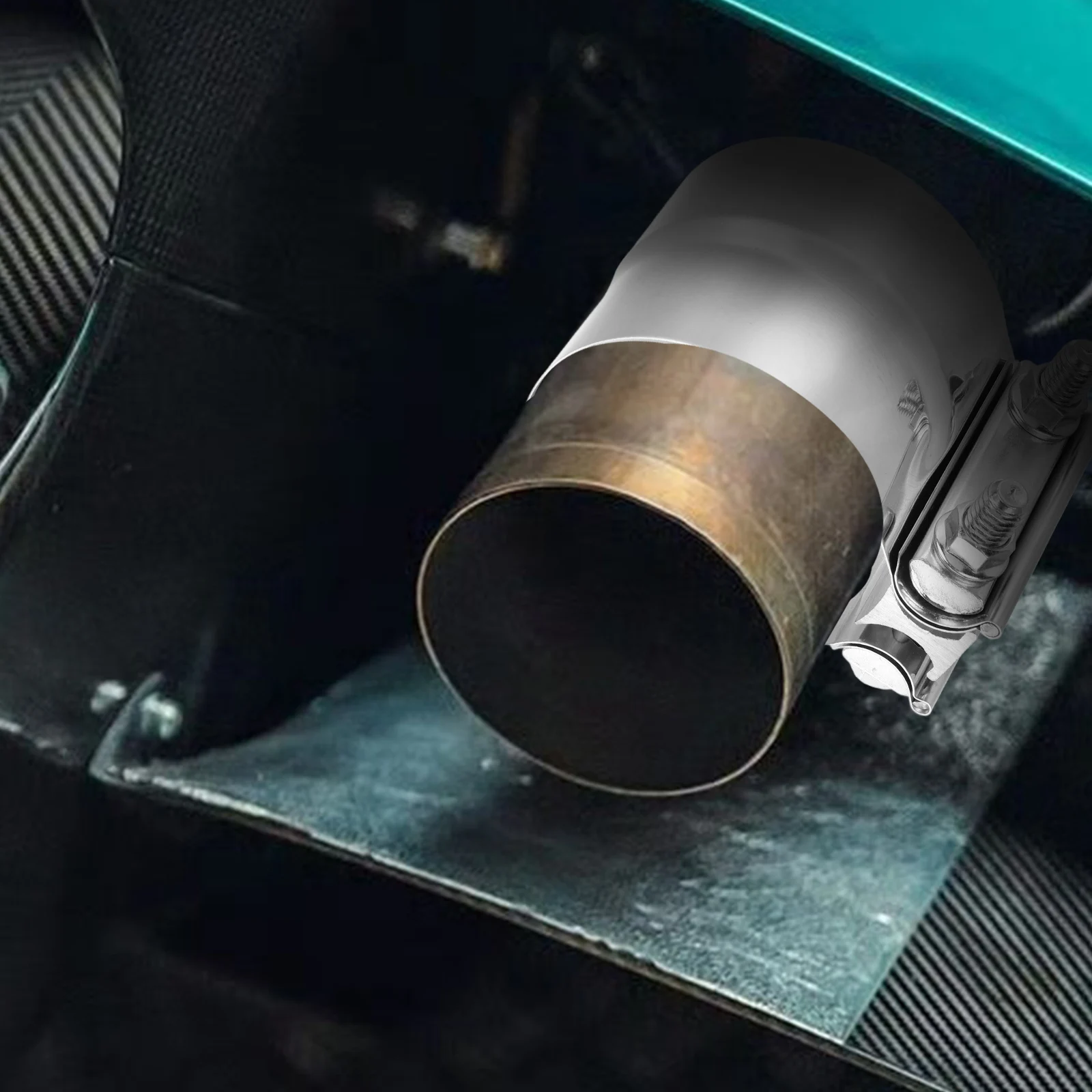 

3.5Inch 89Mm Exhaust Pipe Universal 304 Stainless Steel Wear Resistant Easy Install Automotive Exhaust System Upgrade Pipe