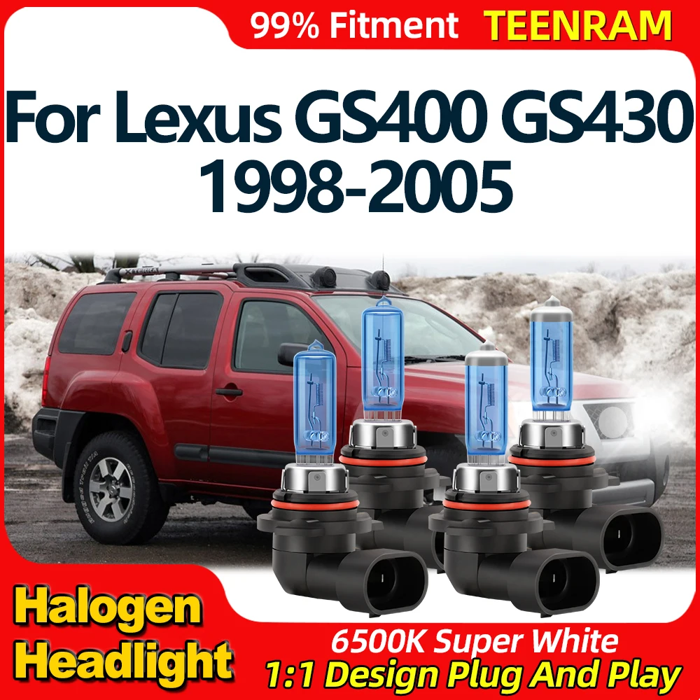 

Halogen Headlights Bulbs 24000LM Super Bright Car Lights 6500K 12V For Lexus GS400 GS430 1998 1999 2000 2001 2002 2003 2004 2005
