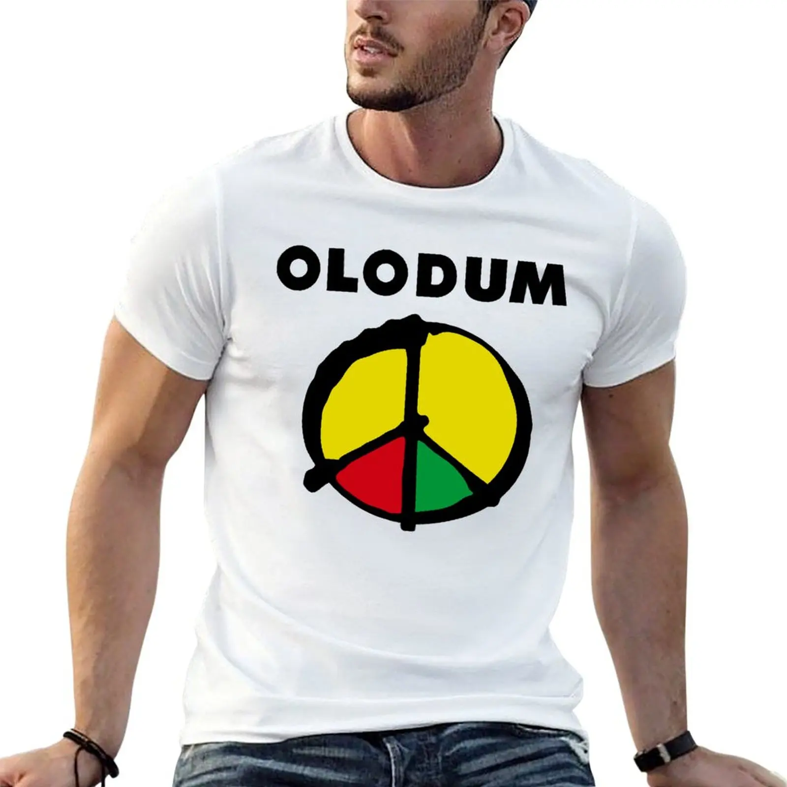 

Peace Olodum T-Shirt man t shirts cotton black cotton t-shirt plain for man package T-Shirt