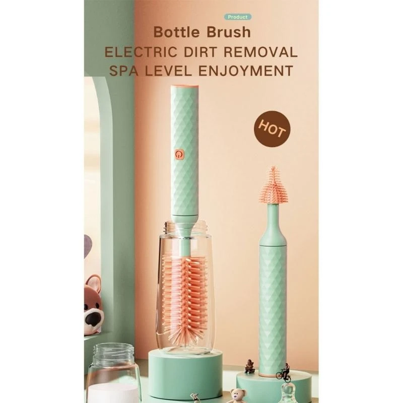 

J15U Automatic Bottle Cleaner set Efficient Electric Bottle Brush Set Bottle Cleaning