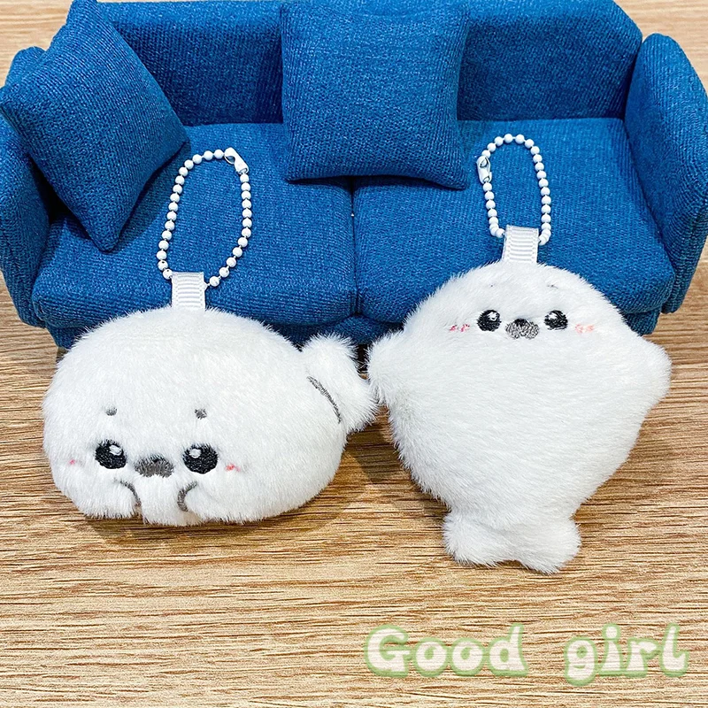 1/2PCS Cute Baby Seal Doll Plush Toy Pendant Cartoon Plush Keychain Ocean Toy Doll Bag Pendant Gifts Souvenir Seal Pendant Gift
