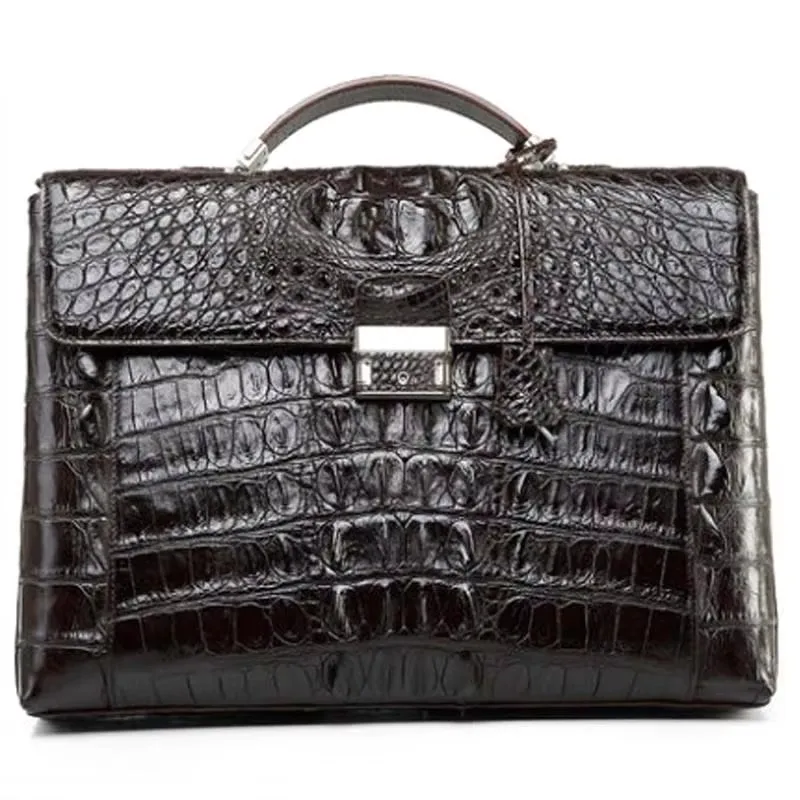 KEXIMA pugete   Crocodile bag business man bag briefcase men handbag one shoulder bag men briefcase male Crocodile