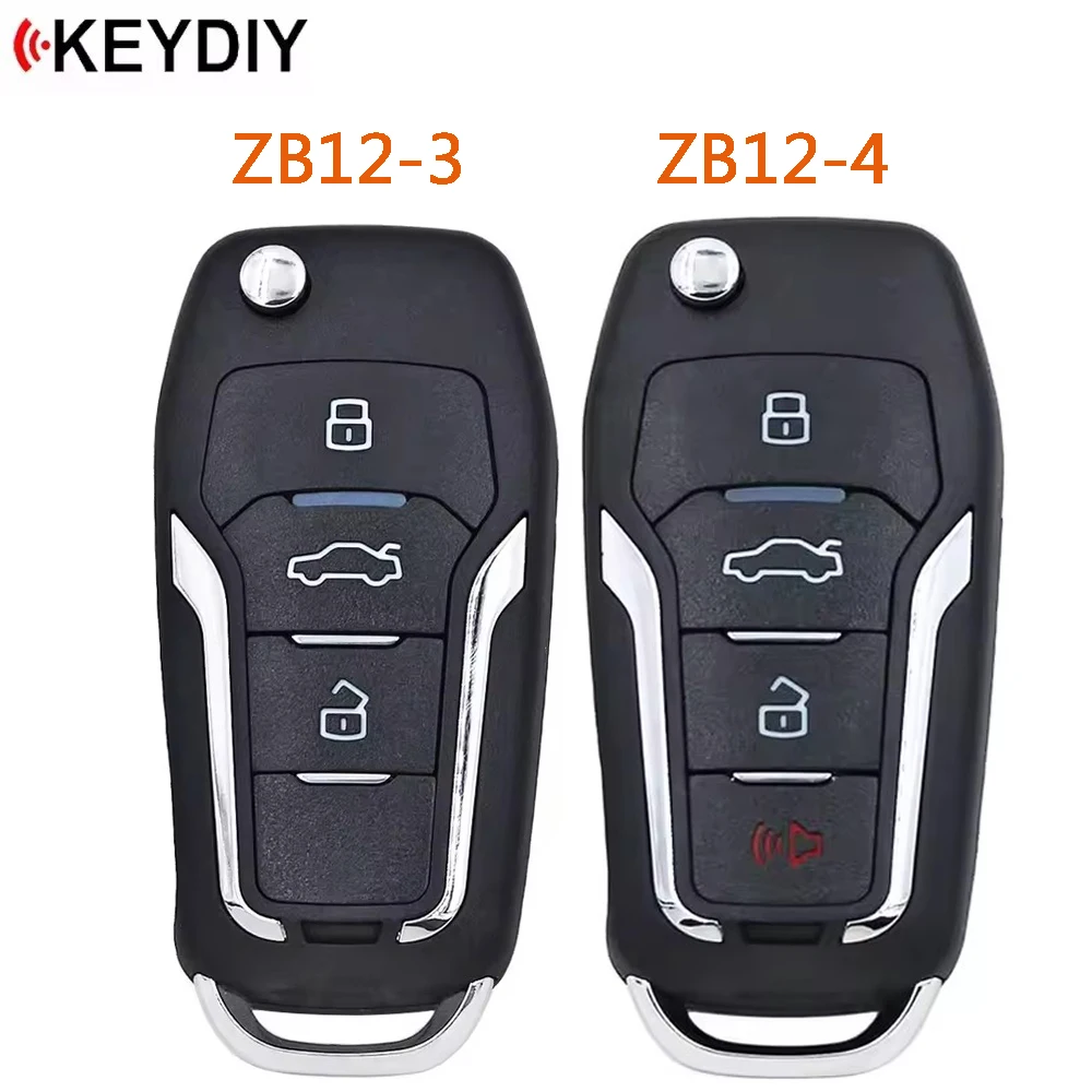 1 Piece KEYDIY ZB12 Universal KD Smart Key Keyless Remote Key Fob ZB12-3 ZB12-4 ZB Series for KD-X2 KD MAX Key Programmer