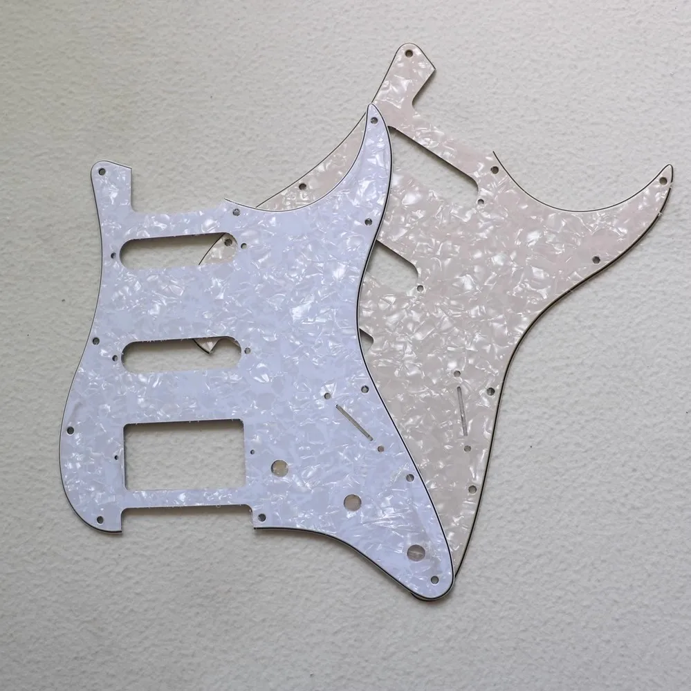 Electric guitar panel accessories guard plate antique white pearl ice front cover accessories screws