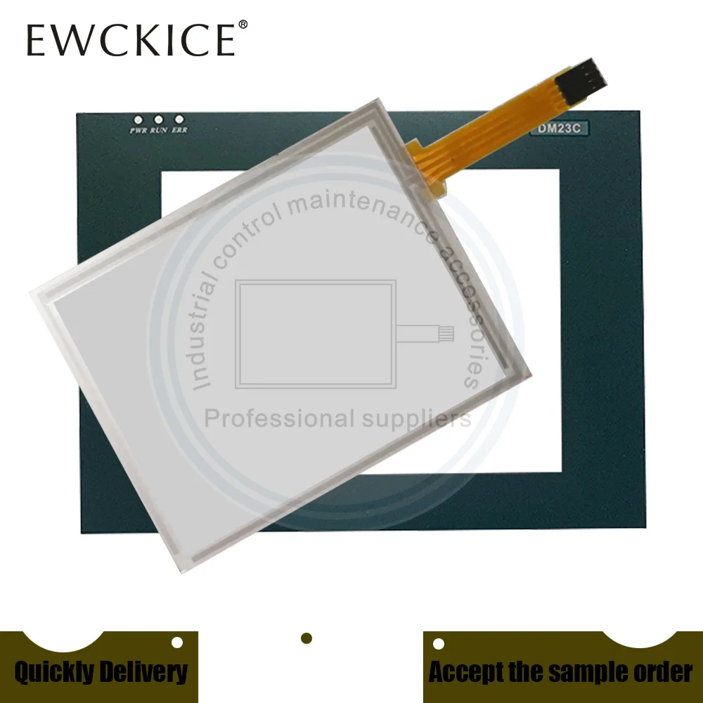NEW I.DM23C.001 H.DM23C.001  DM23C DM23A DM23E HMI PLC Touch Screen Touchscreen And FILM Front Label Touchscreen Panel