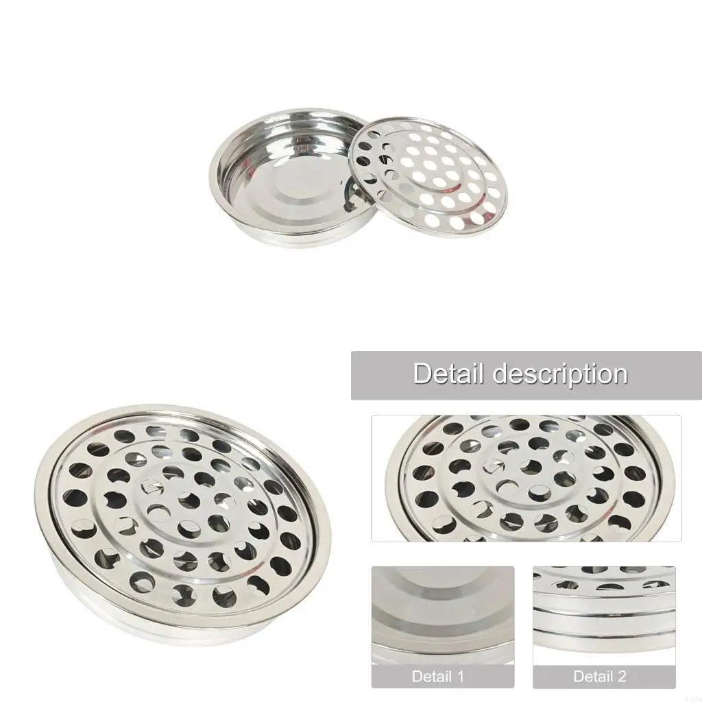 F19B 40 Hole Stainless Steel Communions Tray For Church Event Large Capacity Durable Resistant Design